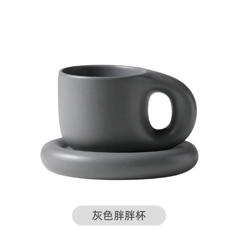 Tasse à Café en Céramique avec Soucoupe
