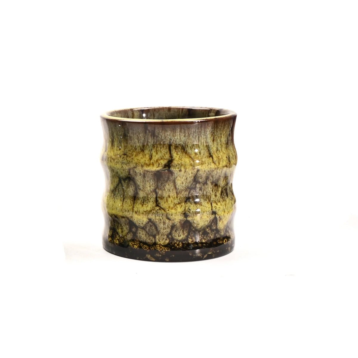 Tasse À Café En Céramique Émaillée Style Bambou 115 Ml