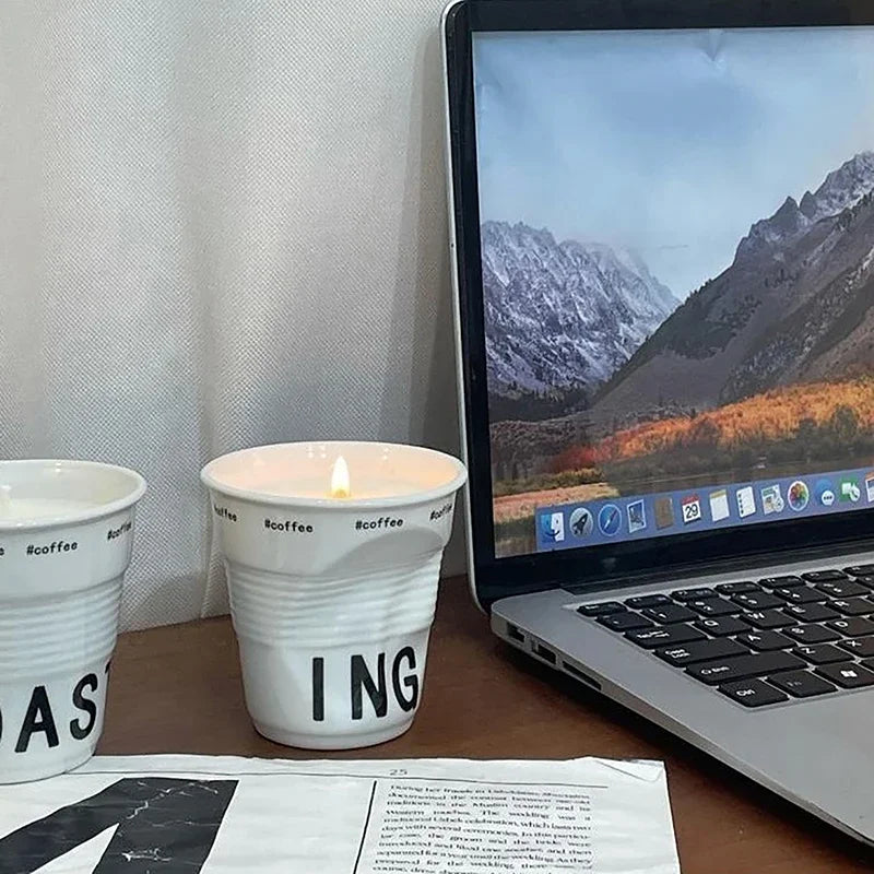 Tasse à Café en Céramique Froissée Nordique Image