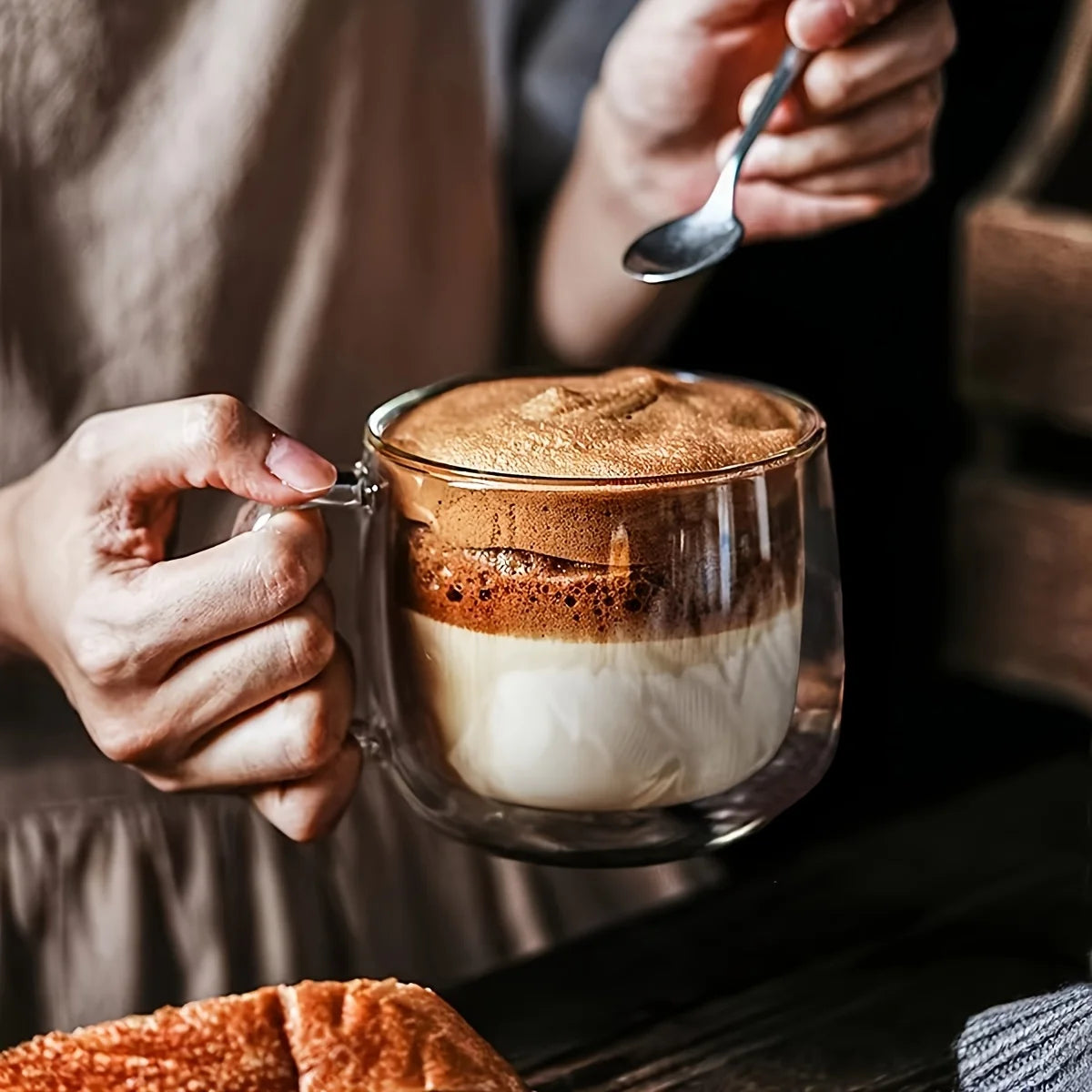 Tasse À Café En Verre À Double Paroi — photo 4