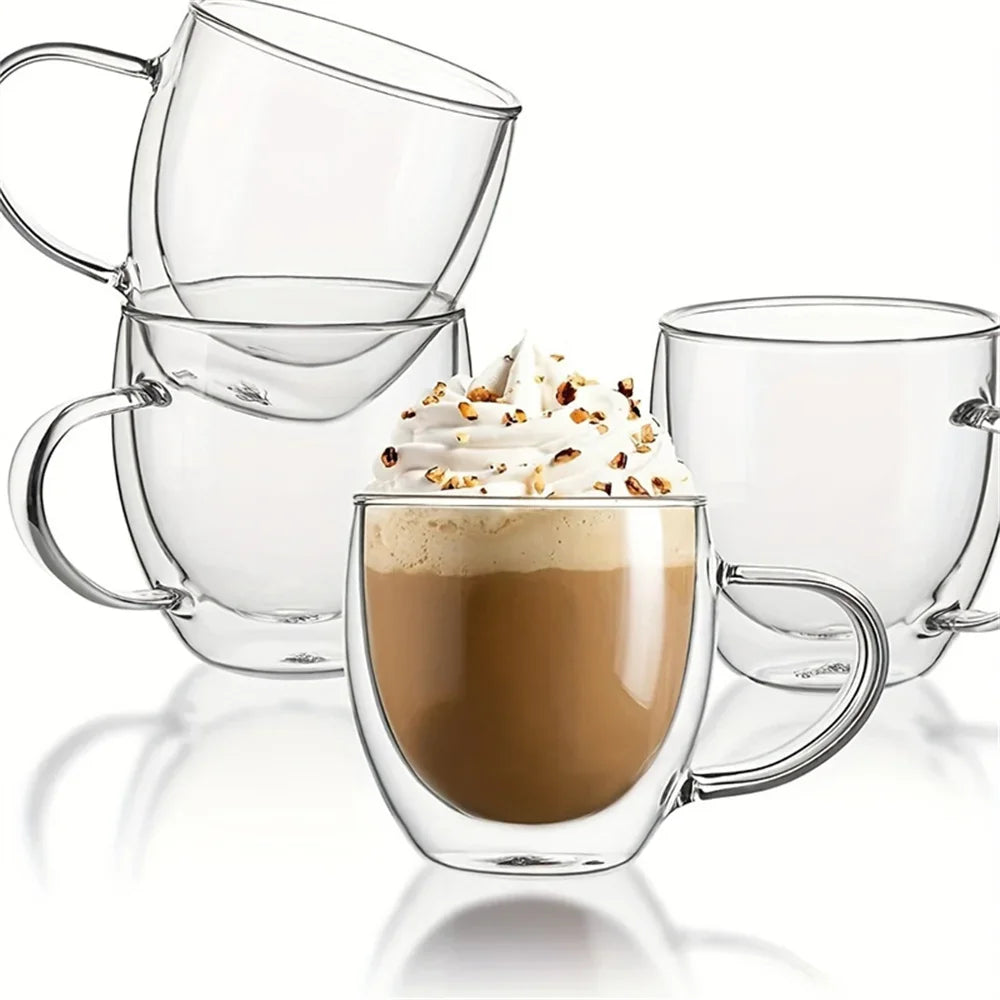 Tasse À Café En Verre Borosilicate À Double Paroi 250 Ml