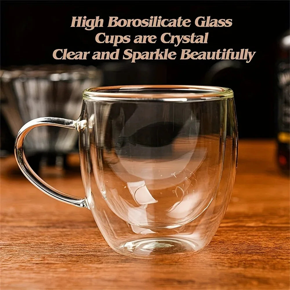 Tasse À Café En Verre Borosilicate À Double Paroi 250 Ml