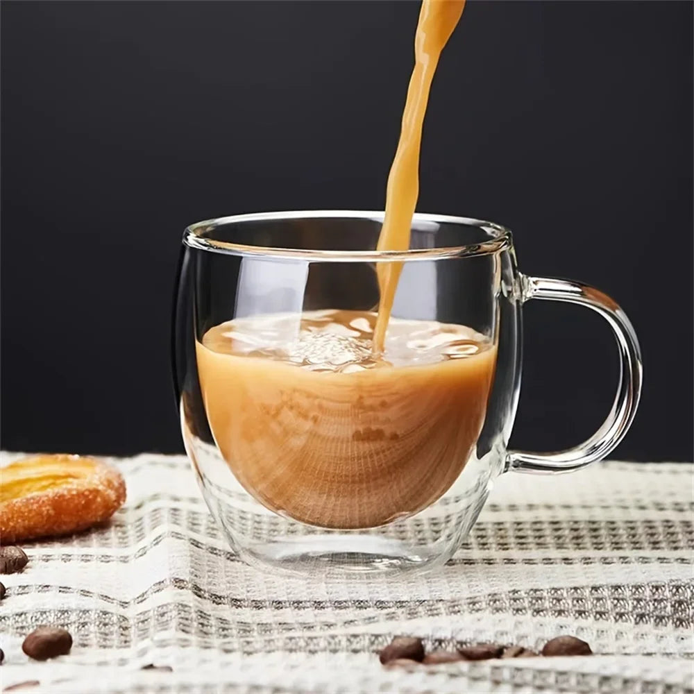 Tasse À Café En Verre Borosilicate À Double Paroi 250 Ml