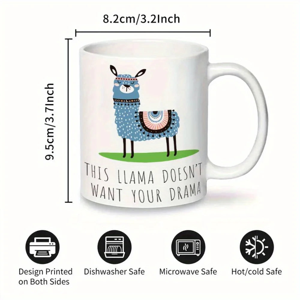 Tasse à Café Llama Drôle en Céramique — photo 3