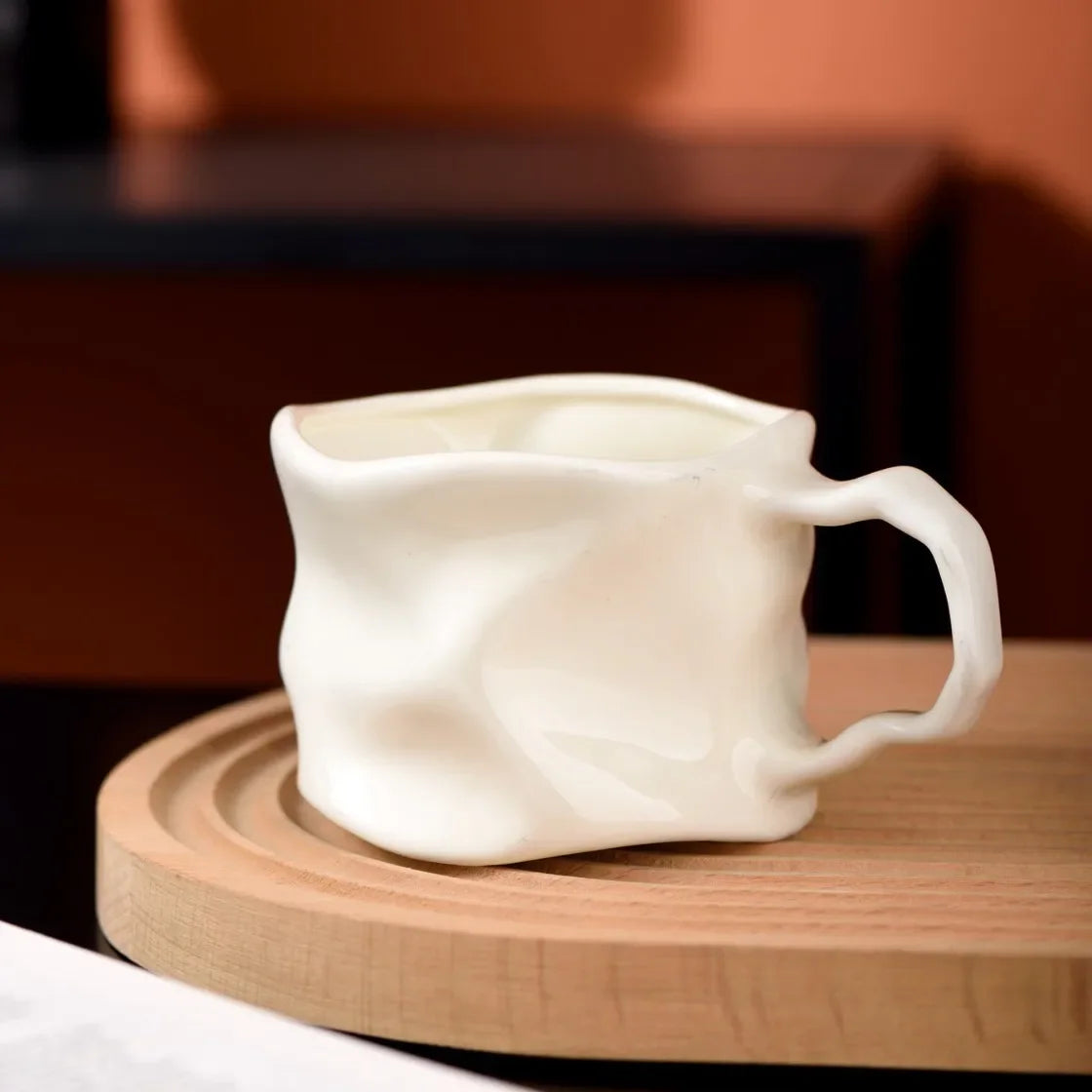 Tasse À Café Moderne En Céramique Argentée