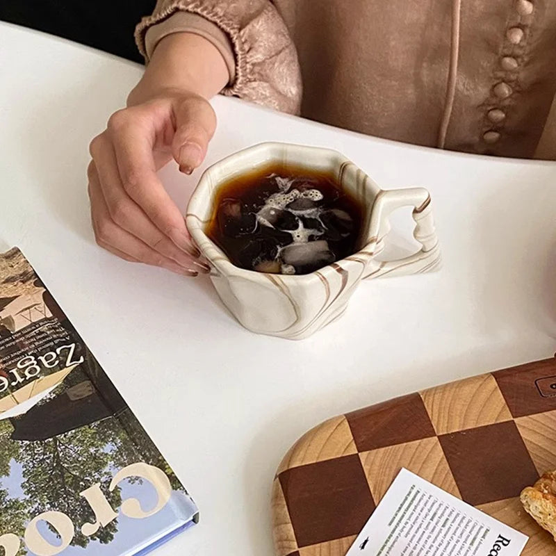 Tasse à Café Octogonale en Céramique — photo 6