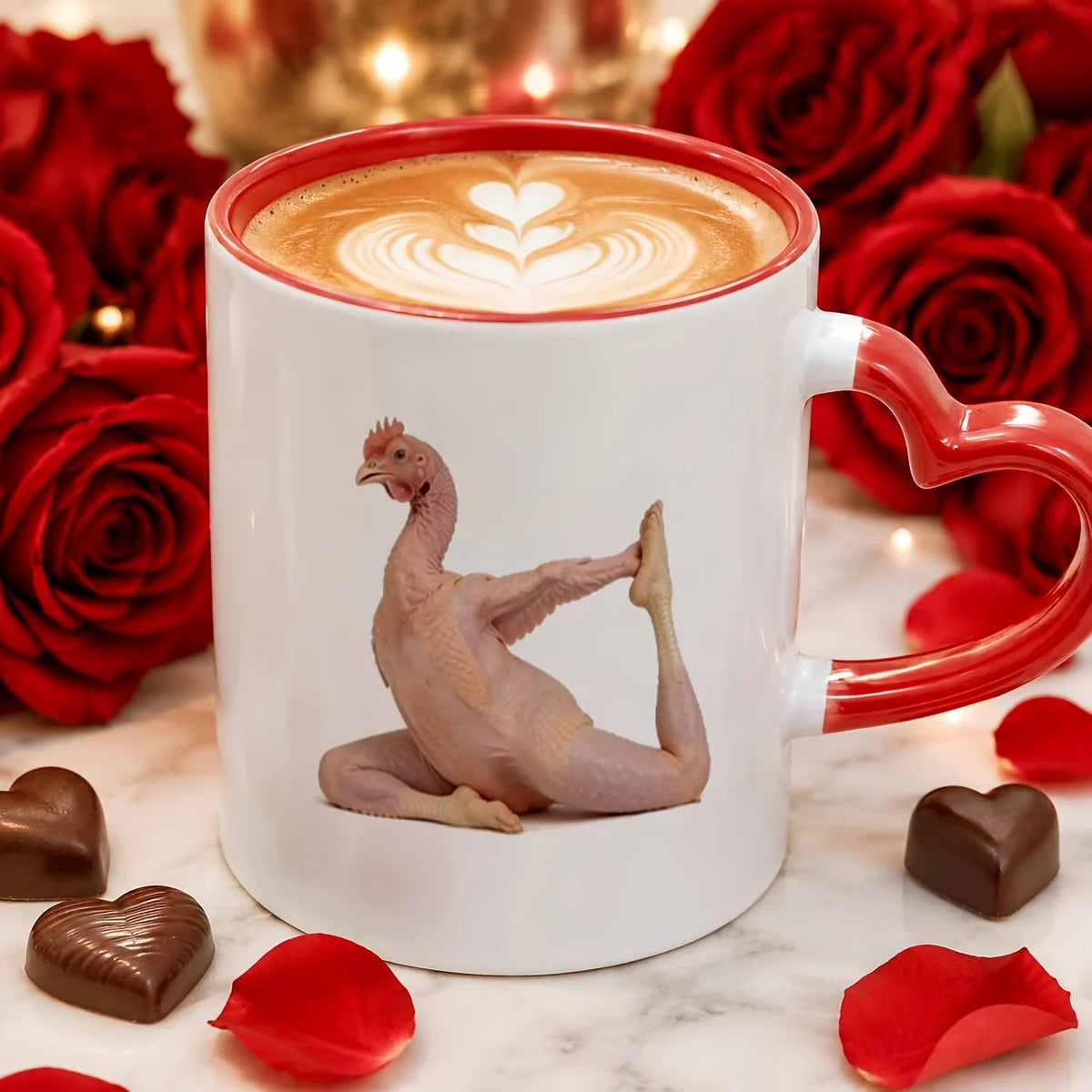 Tasse À Café Poulet De Yoga En Céramique 360 Ml — photo 11