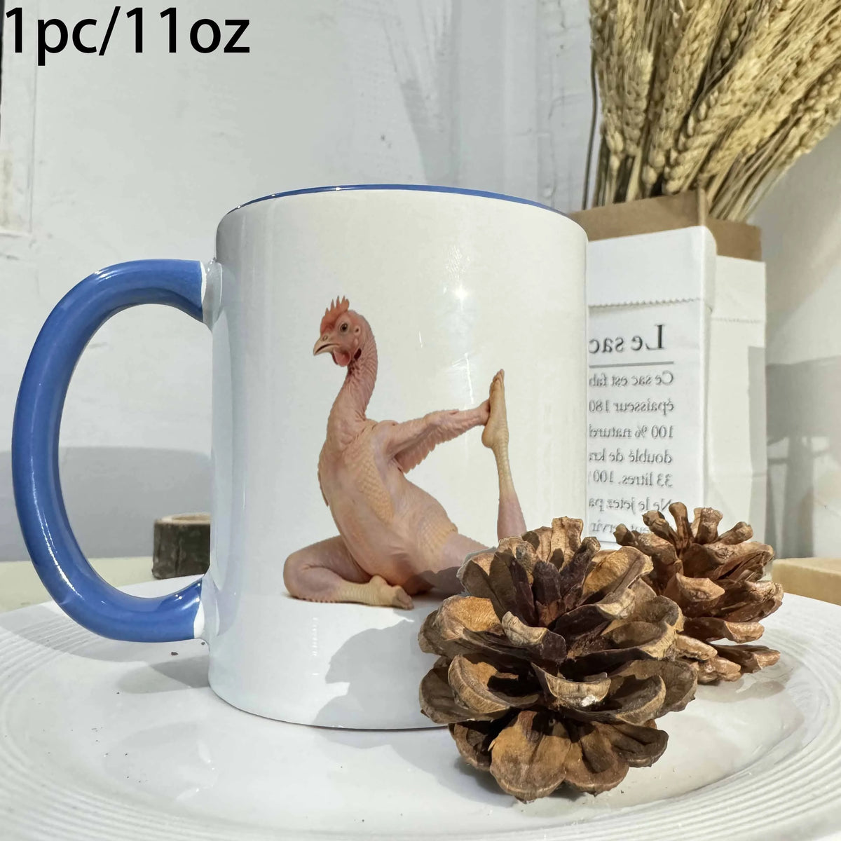 Tasse À Café Poulet De Yoga En Céramique 360 Ml — illustration 2 Image