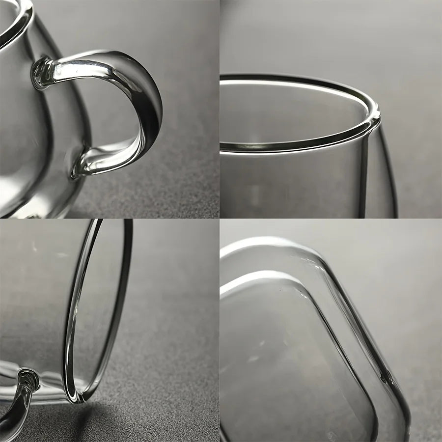 Tasse À Café Transparente À Double Paroi En Verre — photo 6