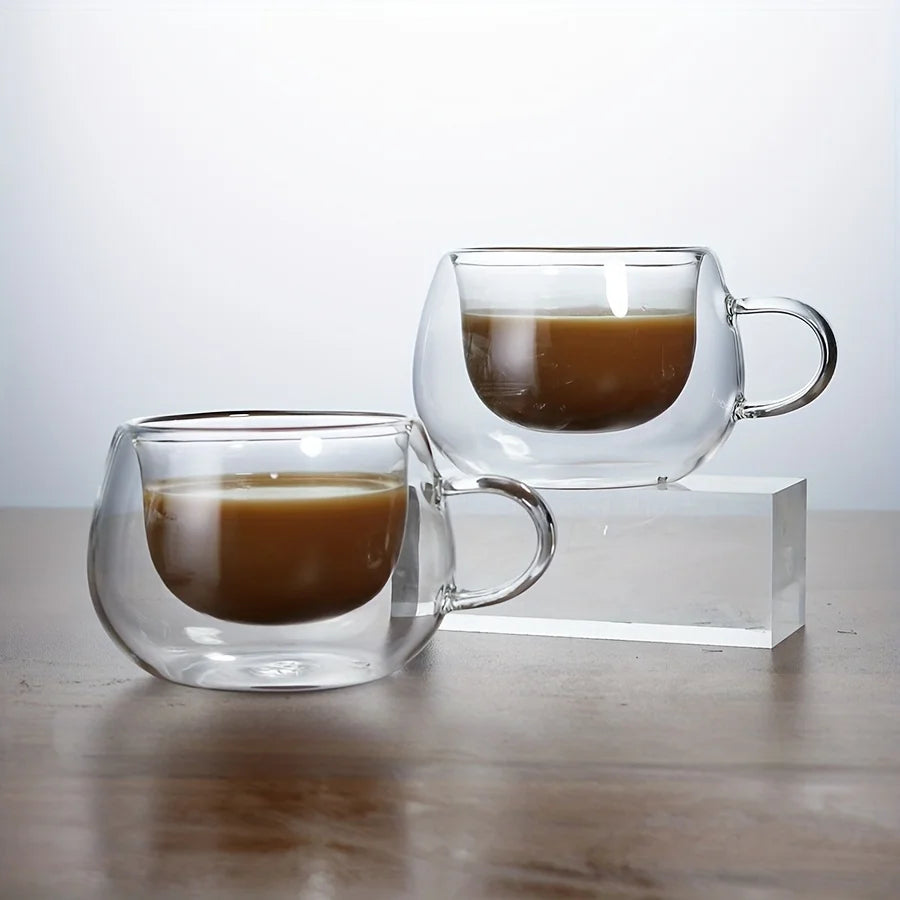 Tasse À Café Transparente À Double Paroi En Verre — photo 7