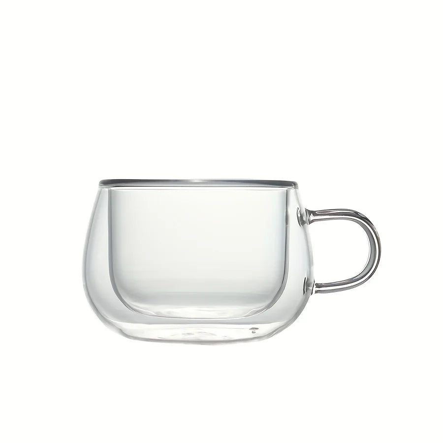 Tasse À Café Transparente À Double Paroi En Verre — illustration 3 Image