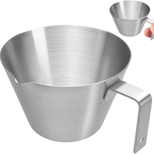 Tasse à Expresso Inox Bec Verseur Avec Échelle de Mesure