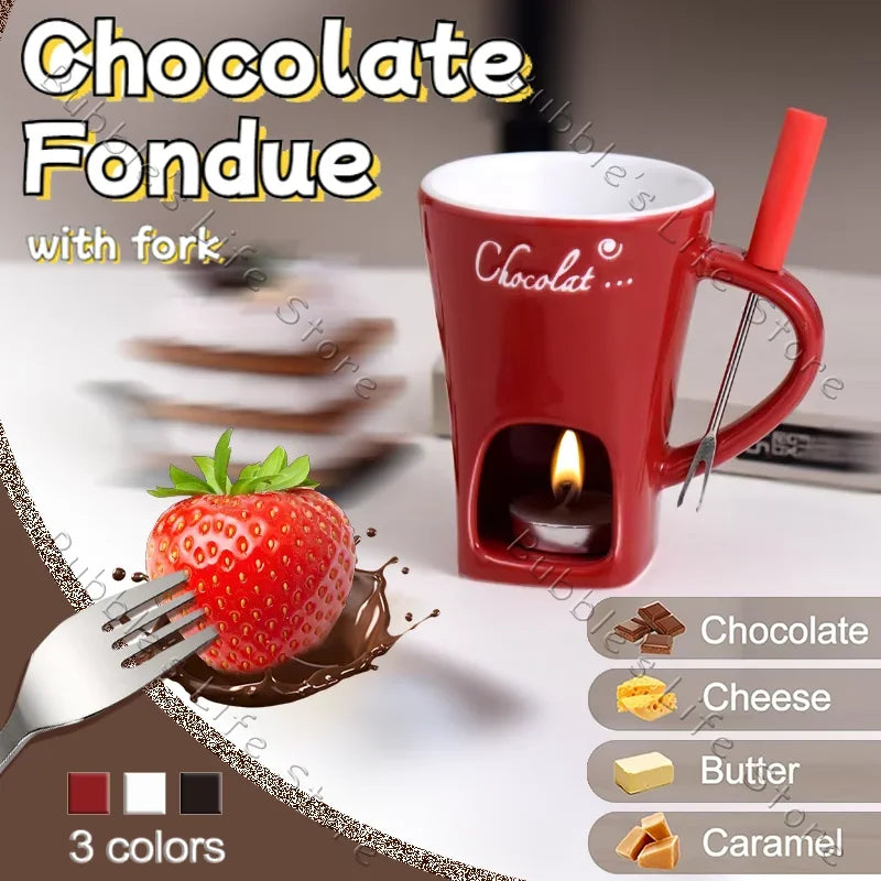 Tasse à Fondue au Chocolat en Céramique