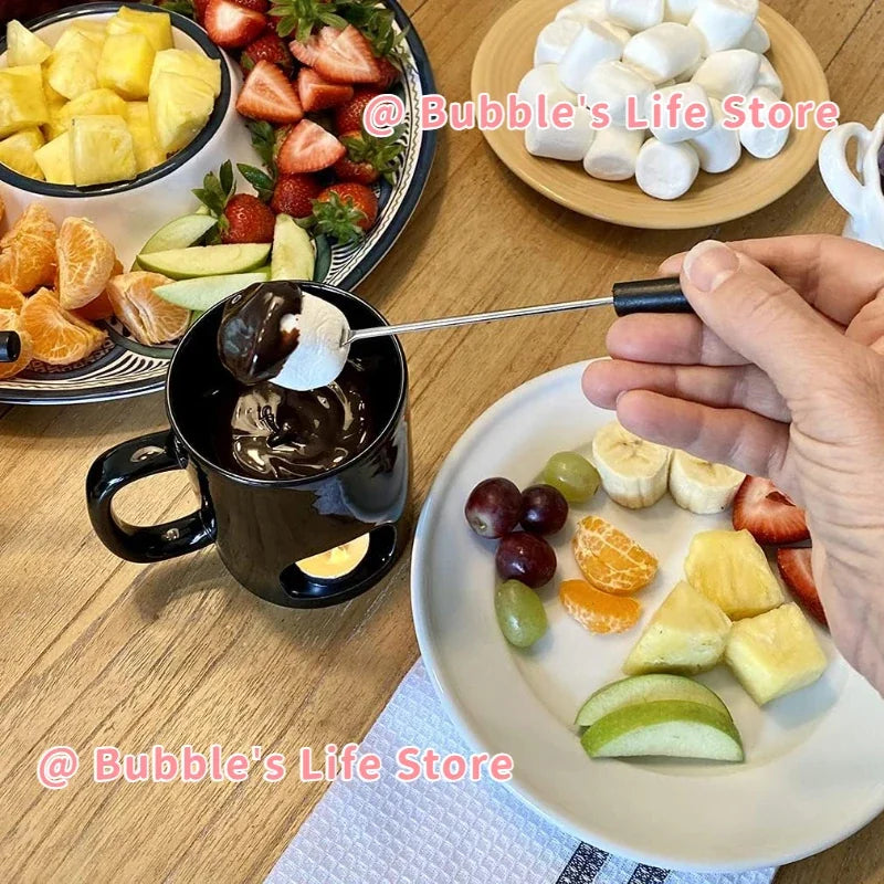 Tasse à Fondue au Chocolat en Céramique