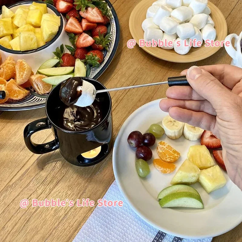 Tasse à Fondue au Chocolat en Céramique