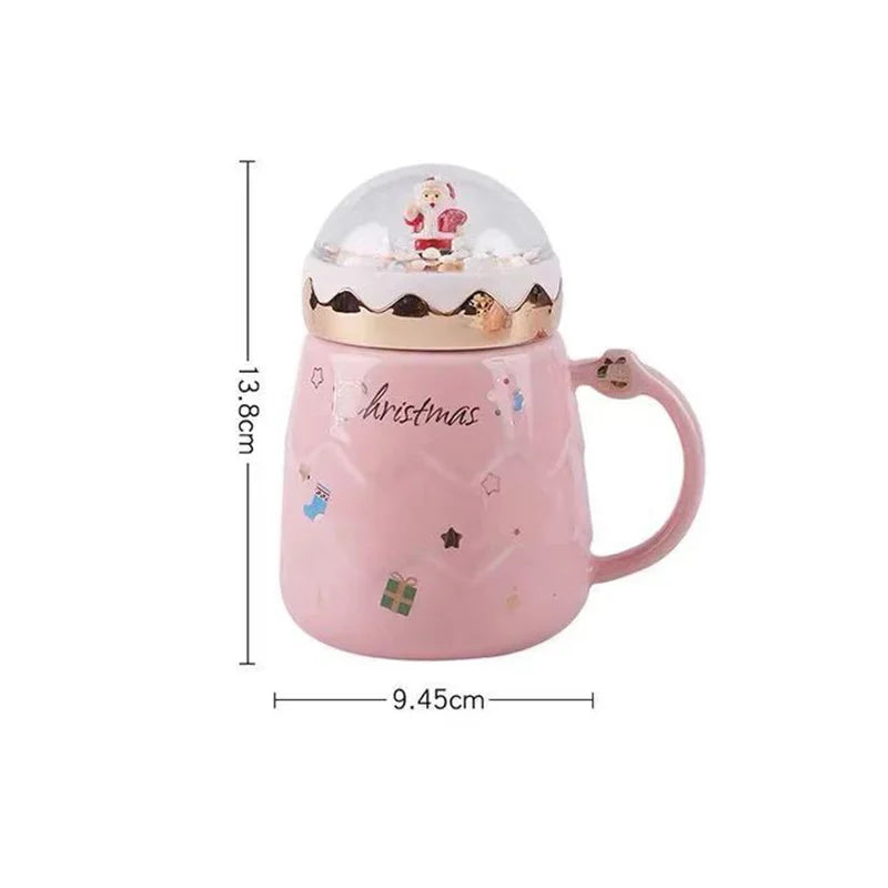 Tasse De Noël En Céramique Peinte À La Main