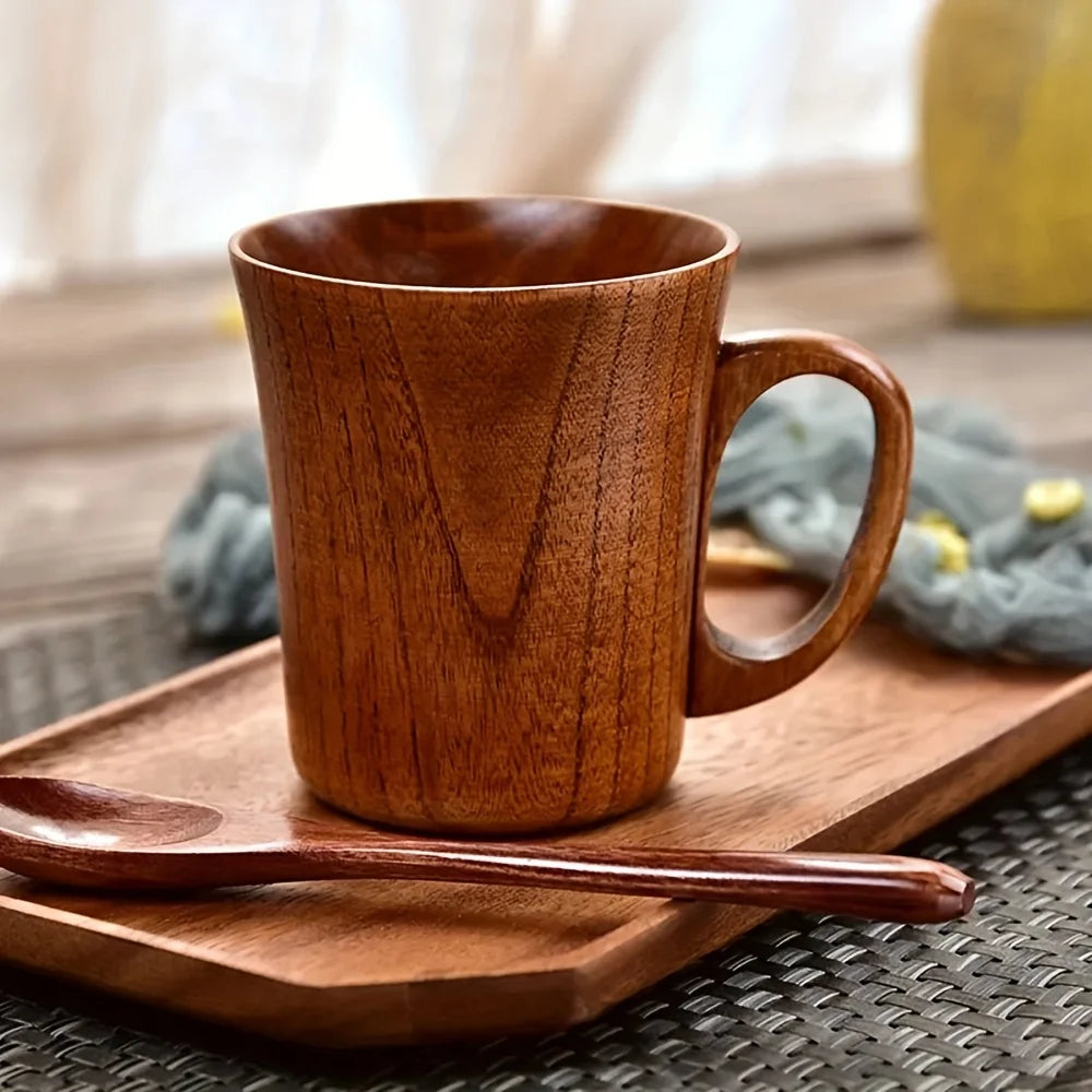 Tasse En Bois Rustique Avec Poignée — photo 2