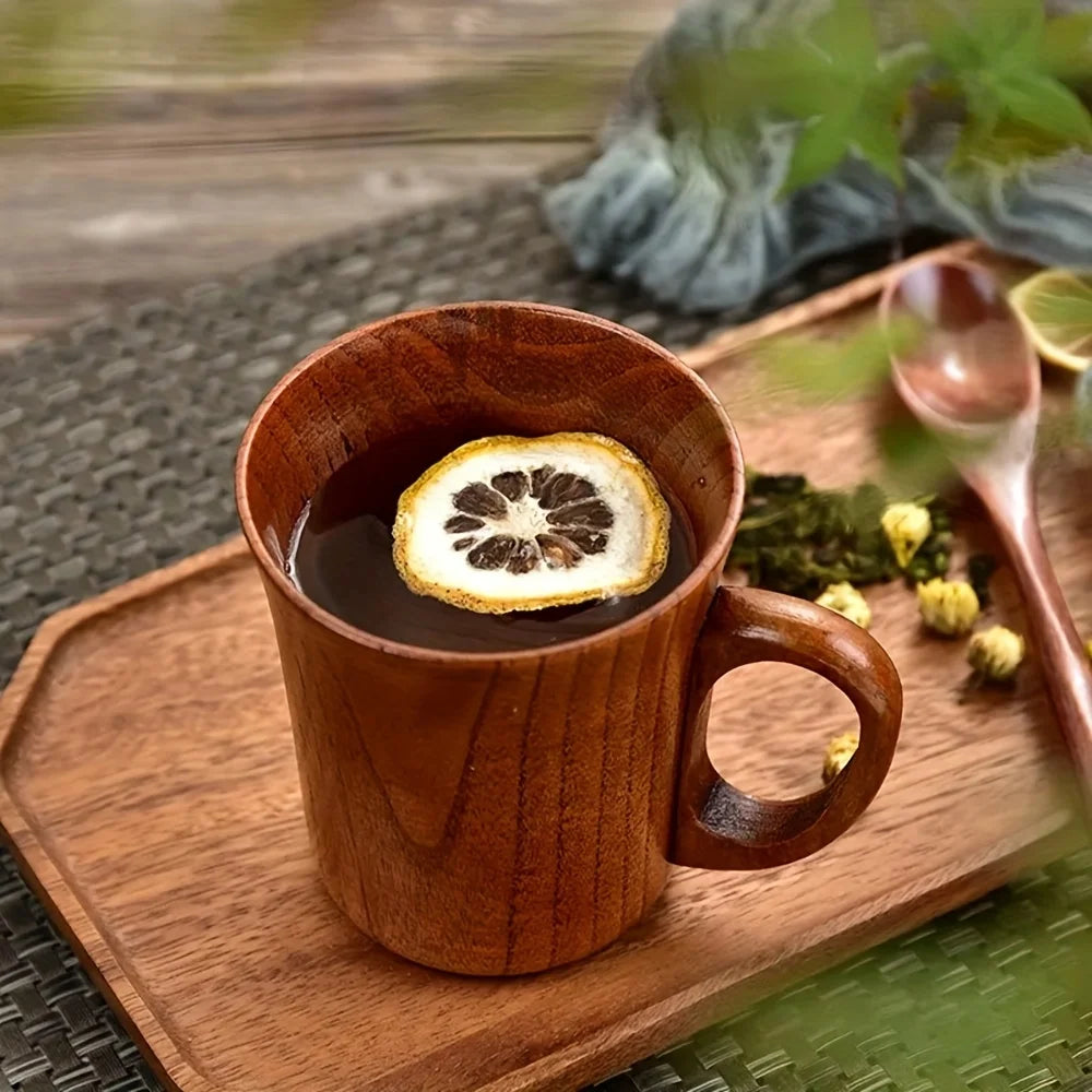 Tasse En Bois Rustique Avec Poignée — photo 5