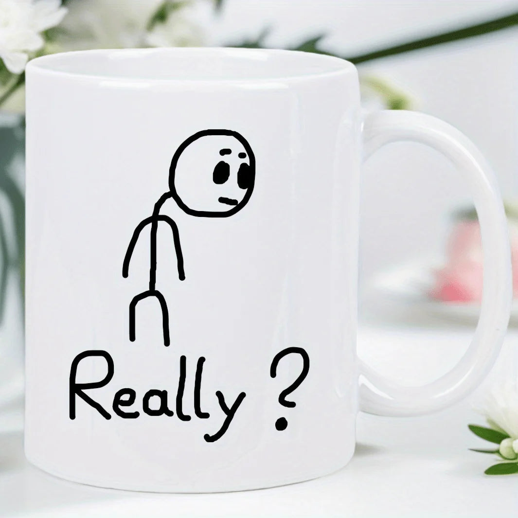 Tasse en Céramique Blanche À Thème Dessin Animé — photo 2