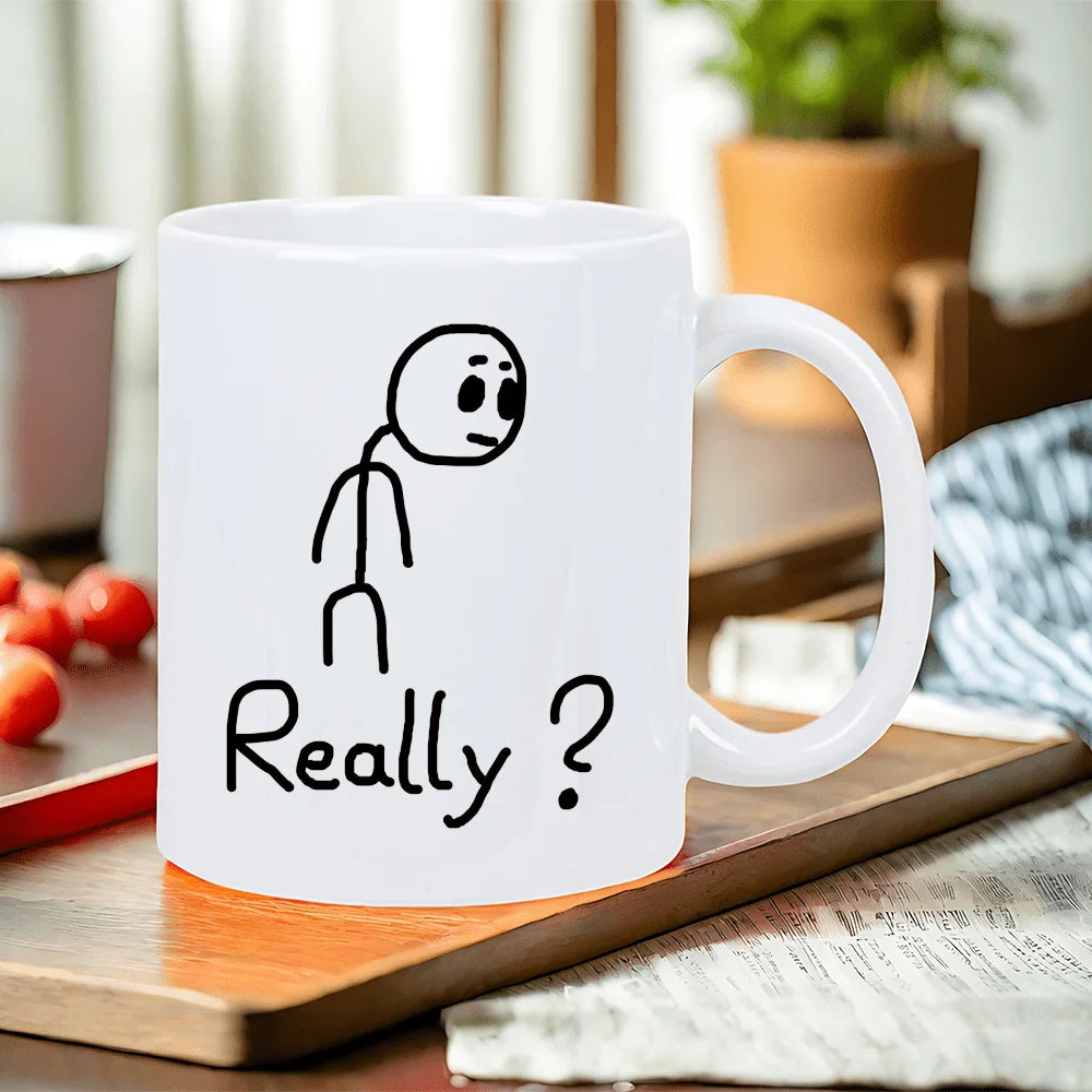 Tasse en Céramique Blanche À Thème Dessin Animé — photo 5