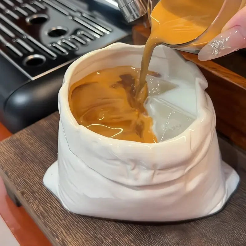 Tasse En Céramique En Forme De Sac