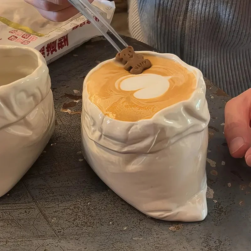 Tasse En Céramique En Forme De Sac