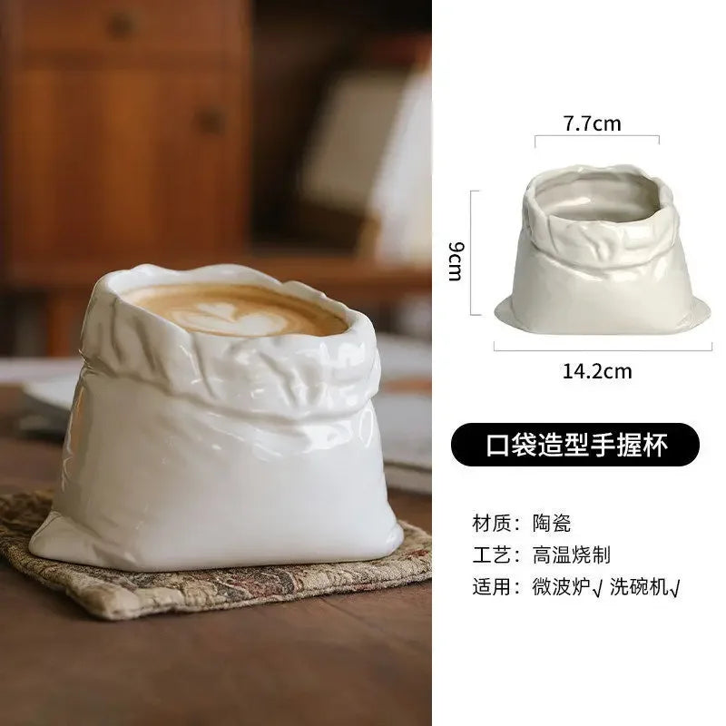 Tasse En Céramique En Forme De Sac