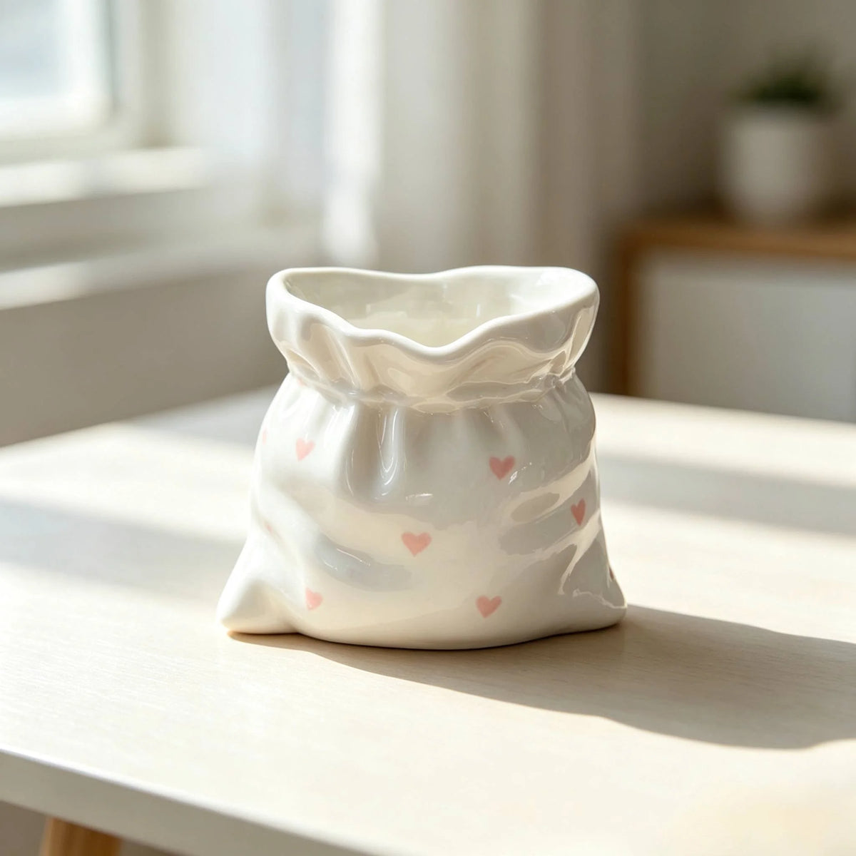 Tasse En Céramique Plissée 220 Ml — Coeur rose, photo 10