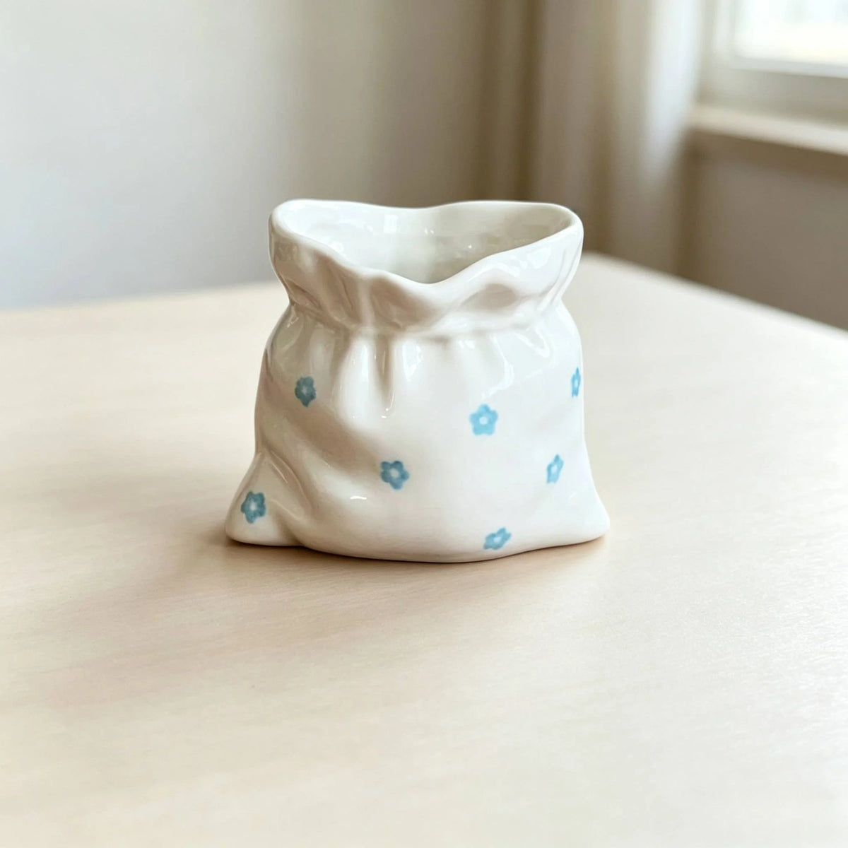 Tasse En Céramique Plissée 220 Ml — Fleur Bleue, photo 12