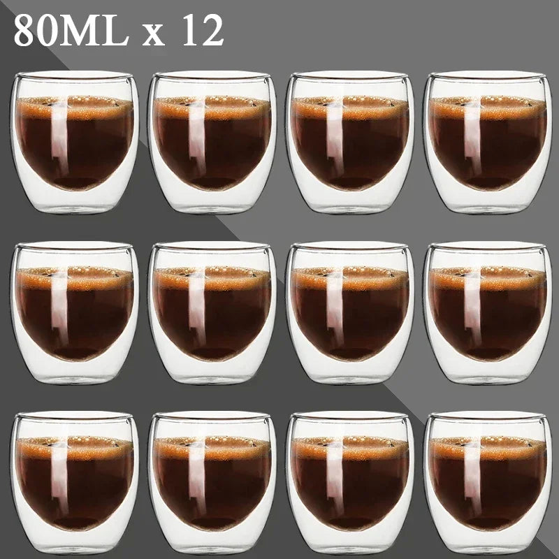 Tasse En Verre À Double Paroi Pour Café Et Thé