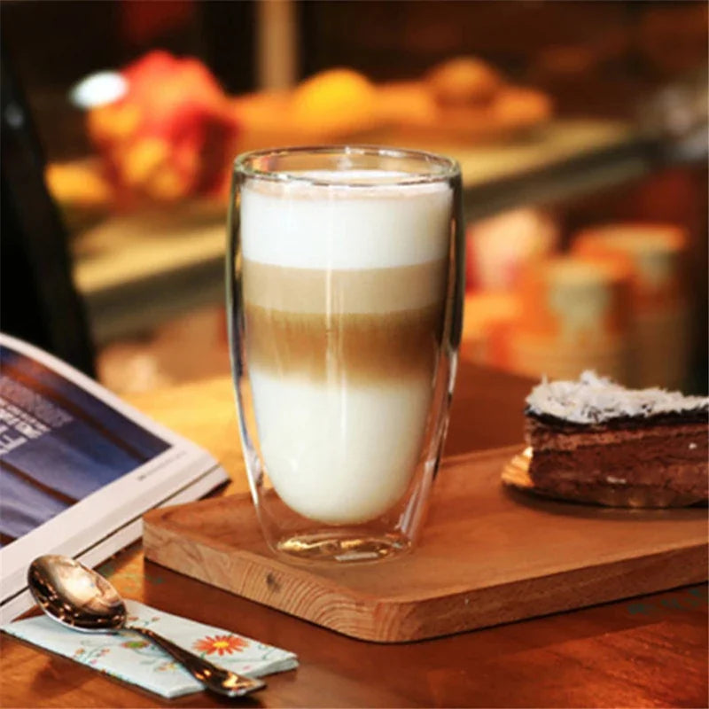Tasse En Verre À Double Paroi Pour Café Et Thé