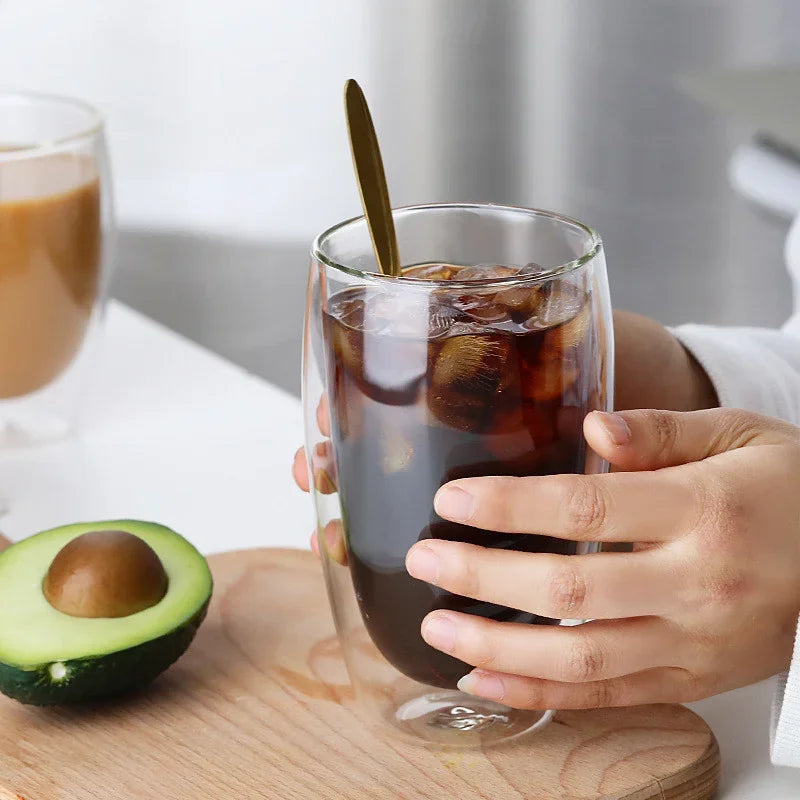 Tasse En Verre À Double Paroi Pour Café Et Thé
