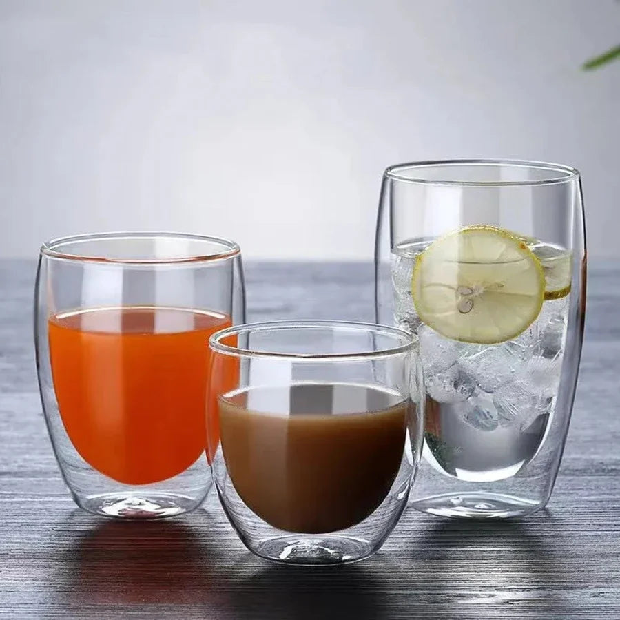 Tasse En Verre À Double Paroi Pour Café Et Thé
