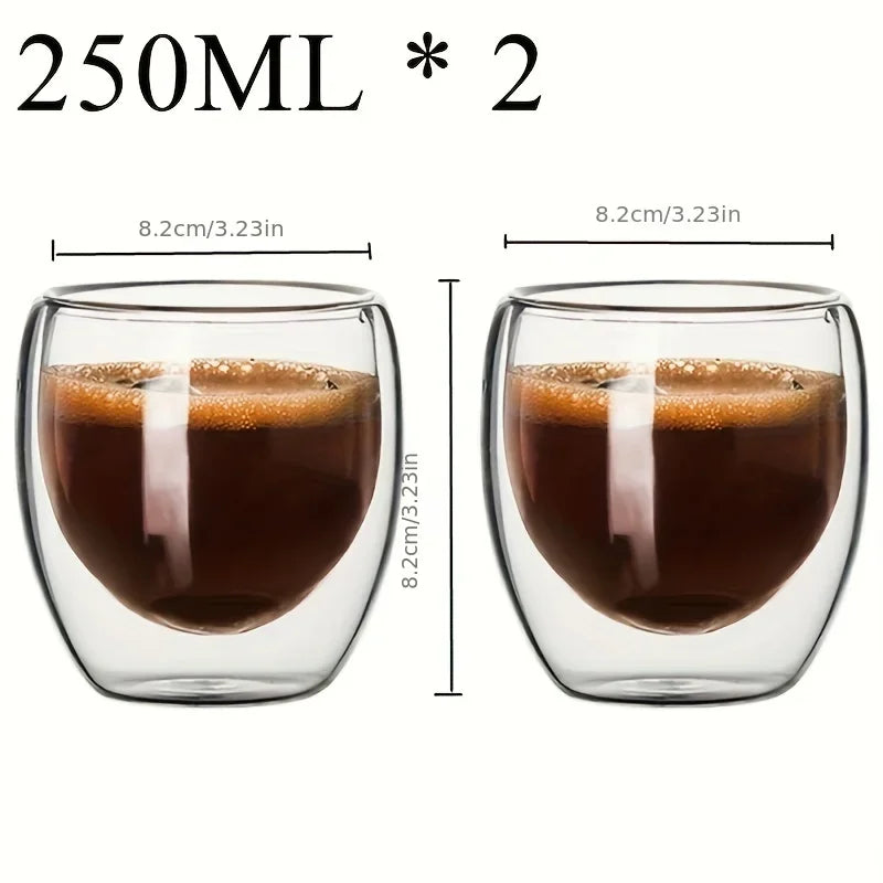 Tasse En Verre À Double Paroi Pour Café Et Thé