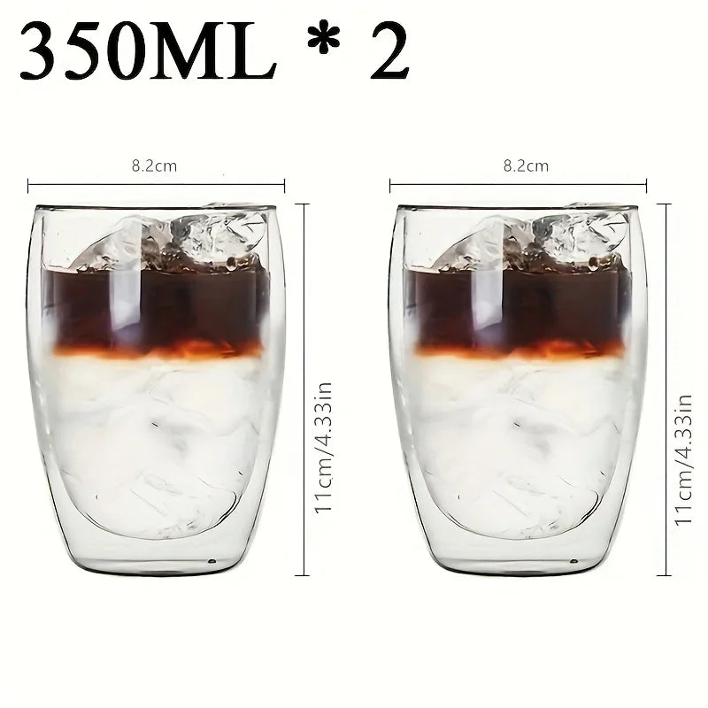 Tasse En Verre À Double Paroi Pour Café Et Thé