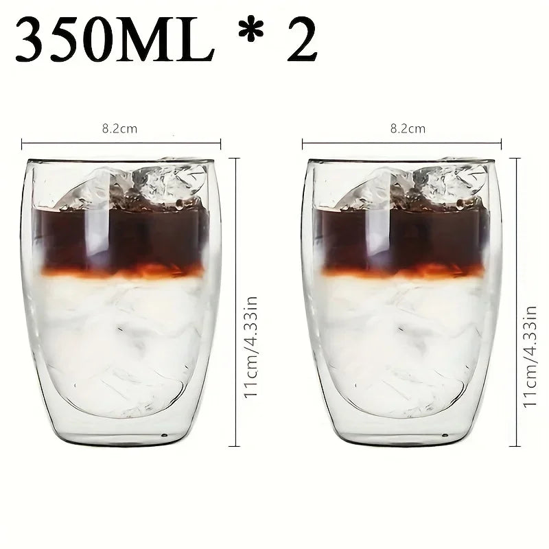 Tasse En Verre À Double Paroi Pour Café Et Thé