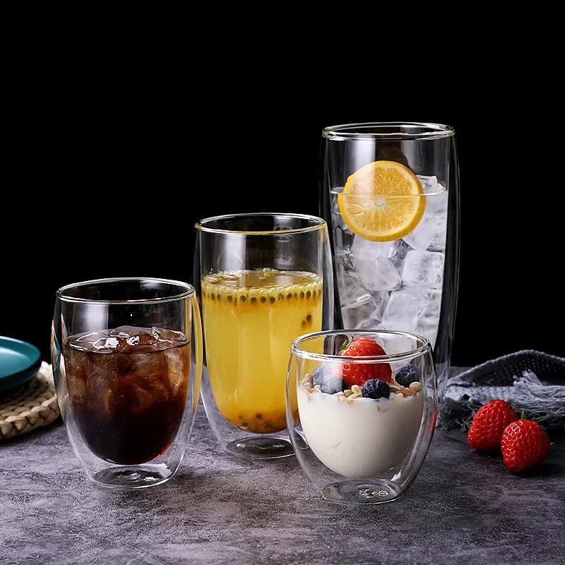 Tasse En Verre À Double Paroi Pour Café Et Thé