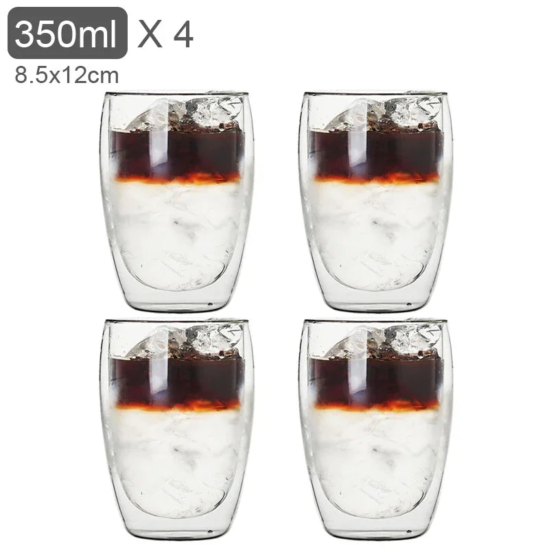 Tasse En Verre À Double Paroi Pour Café Et Thé