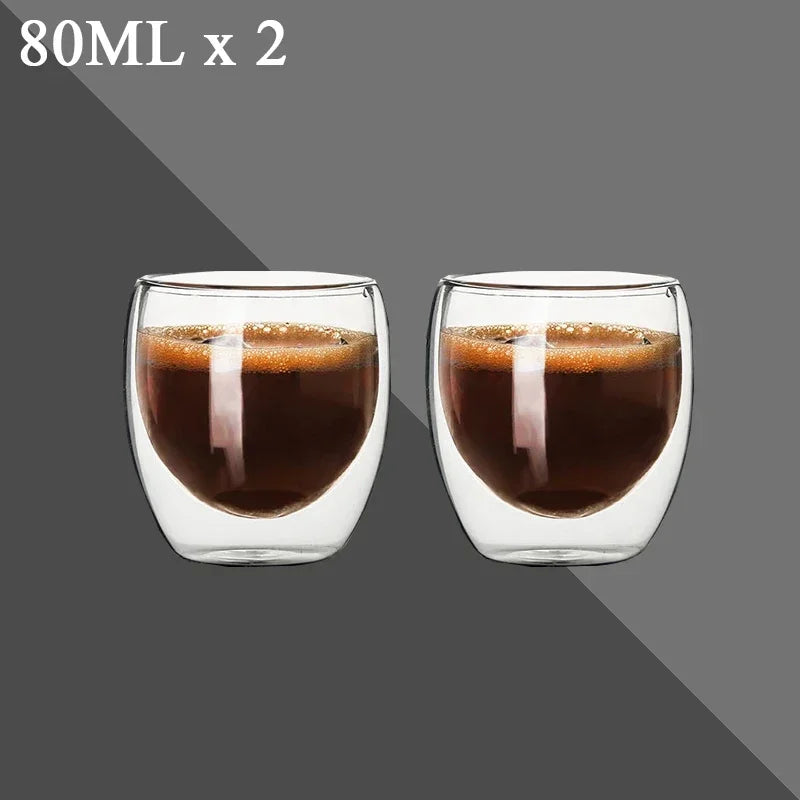 Tasse En Verre À Double Paroi Pour Café Et Thé