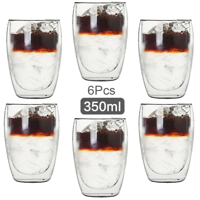 Tasse En Verre À Double Paroi Pour Café Et Thé