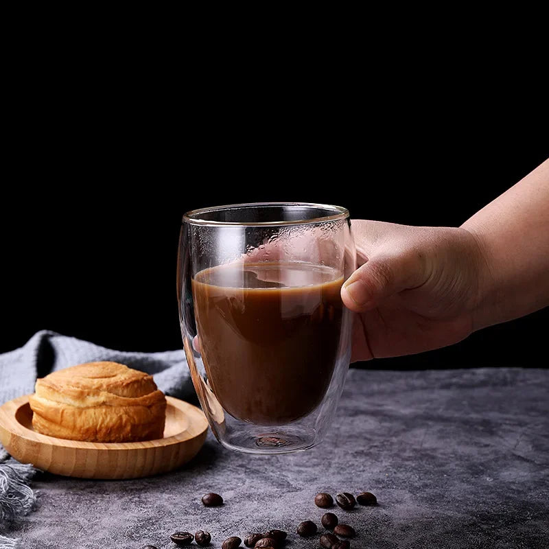 Tasse En Verre À Double Paroi Pour Café Et Thé