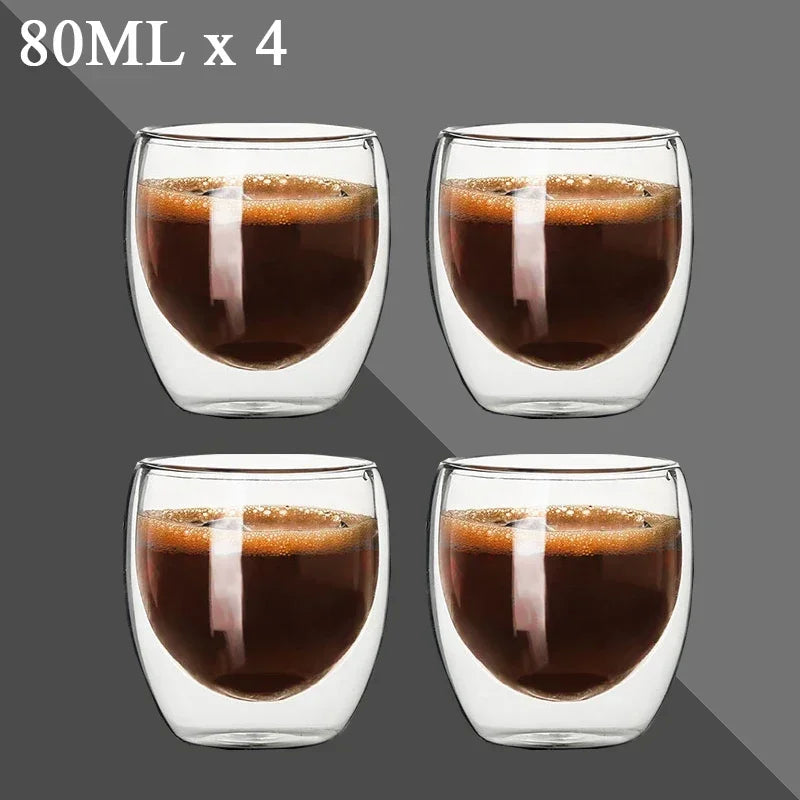 Tasse En Verre À Double Paroi Pour Café Et Thé