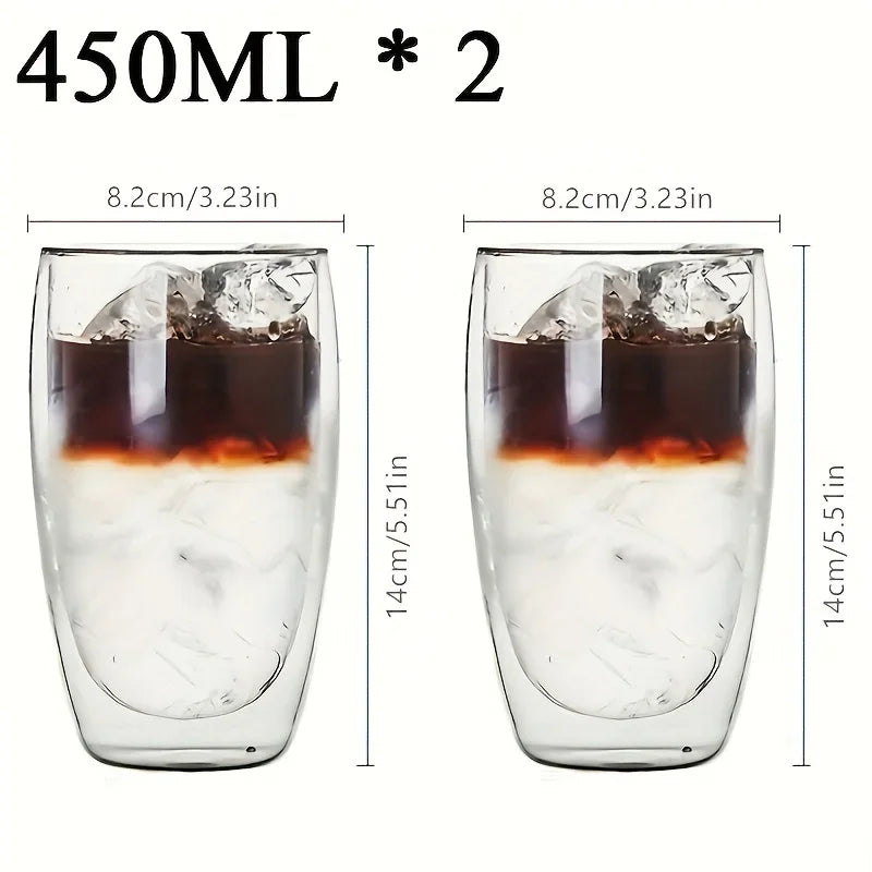Tasse En Verre À Double Paroi Pour Café Et Thé