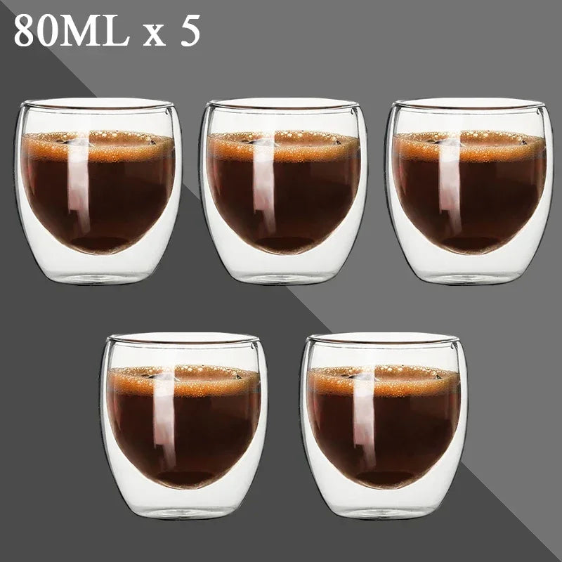 Tasse En Verre À Double Paroi Pour Café Et Thé