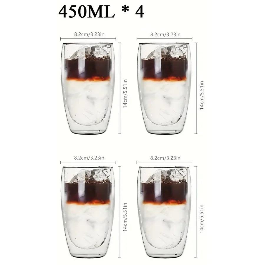 Tasse En Verre À Double Paroi Pour Café Et Thé