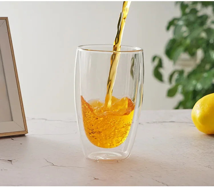 Tasse En Verre À Double Paroi Pour Café Et Thé