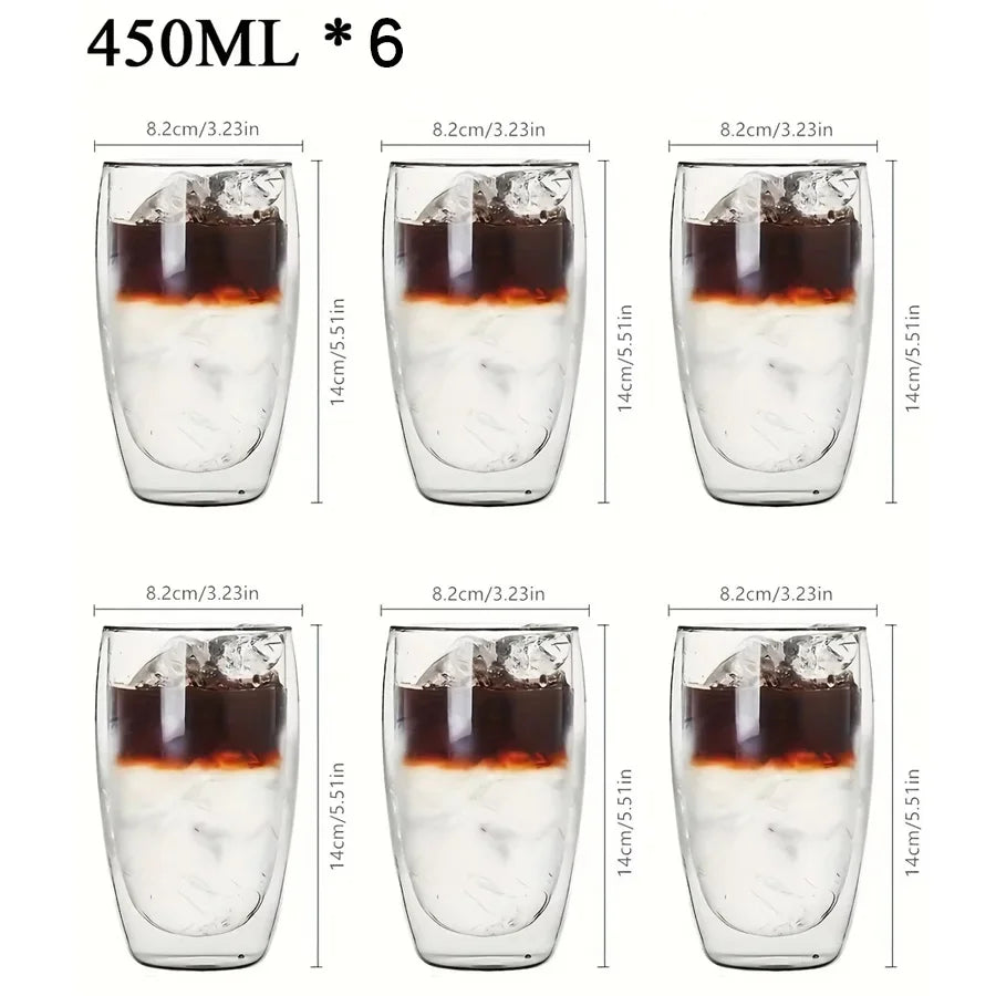 Tasse En Verre À Double Paroi Pour Café Et Thé