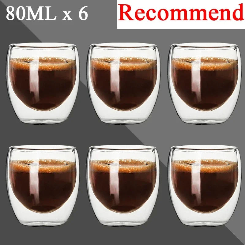 Tasse En Verre À Double Paroi Pour Café Et Thé