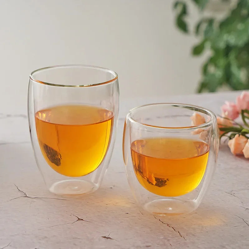 Tasse En Verre À Double Paroi Pour Café Et Thé