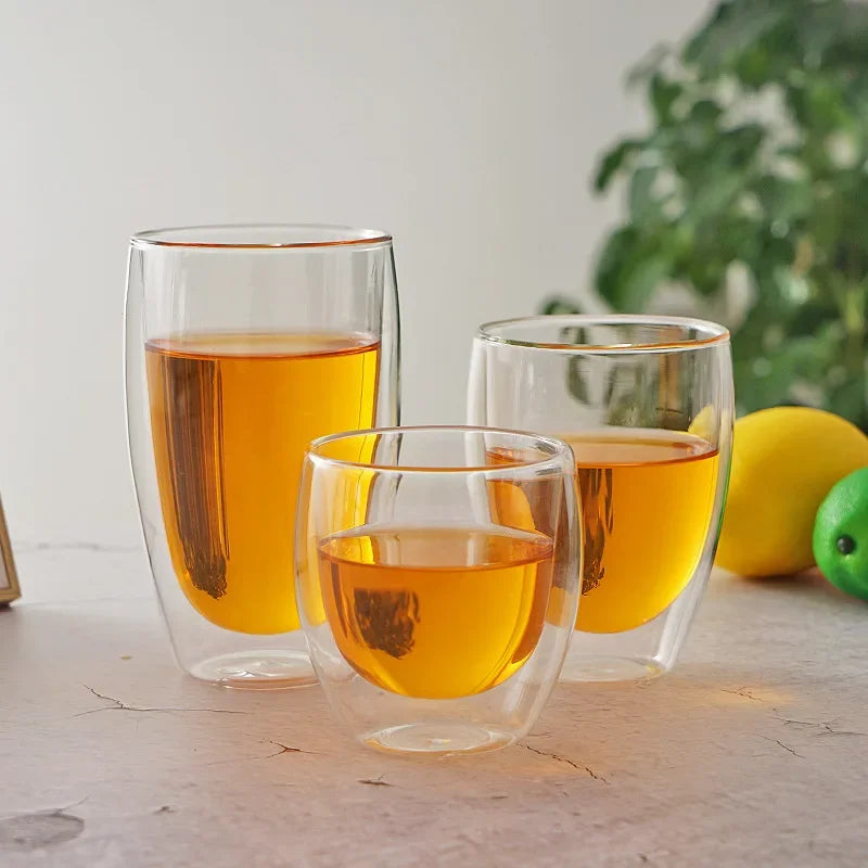 Tasse En Verre À Double Paroi Pour Café Et Thé